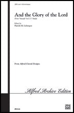 And the Glory of the Lord SATB choral sheet music cover